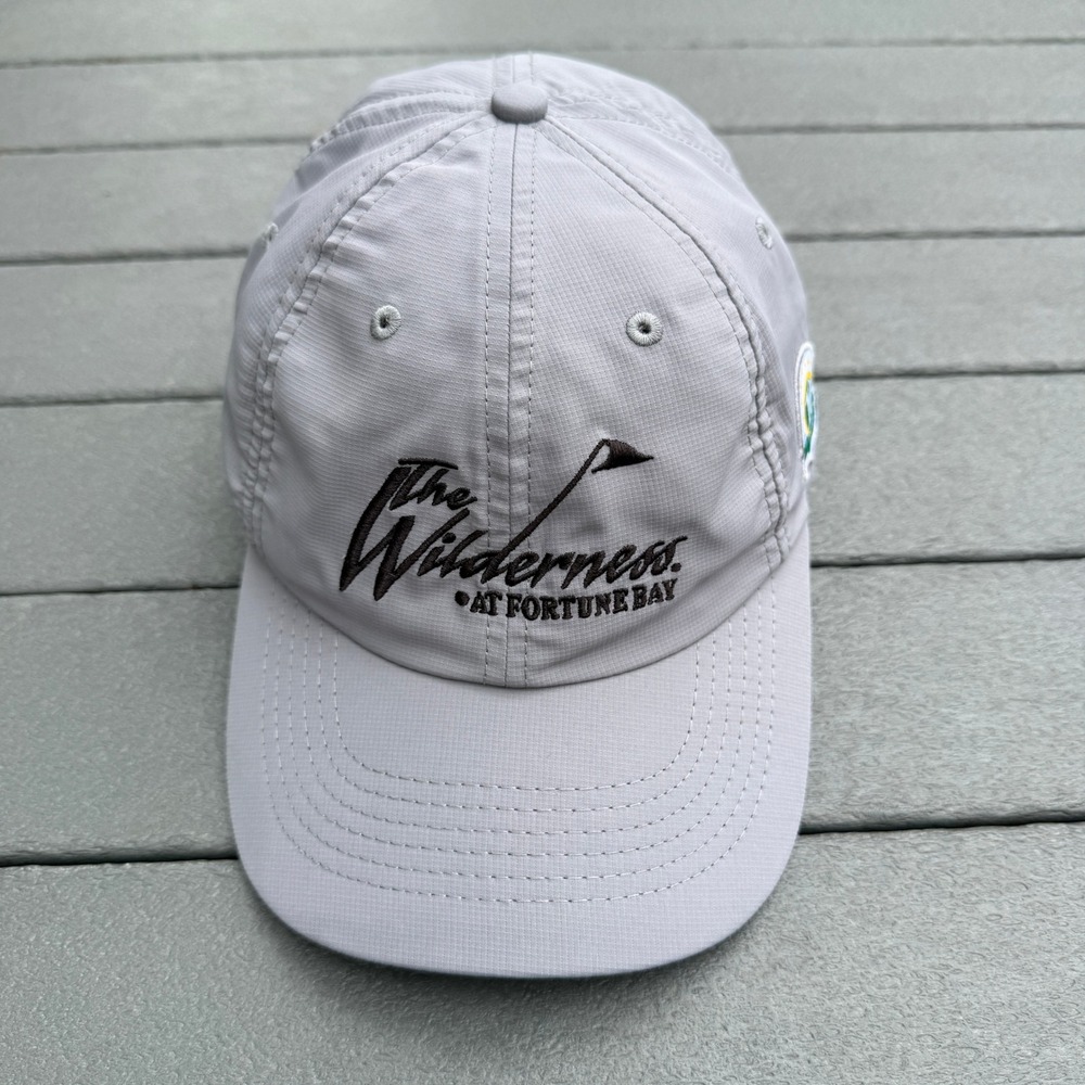 Imperial Golf Hat The Wilderness at Fortune Bay Unisex OSFA Gray Ripstop Sport